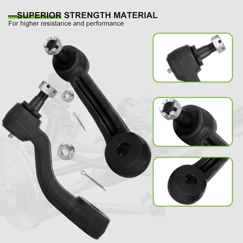 Vista 3 de SCITOO Kit de suspensión delantera, brazo tensor, brazo Pitman, repuesto de extremo de barra de acoplamiento exterior interior para Chevy Tahoe