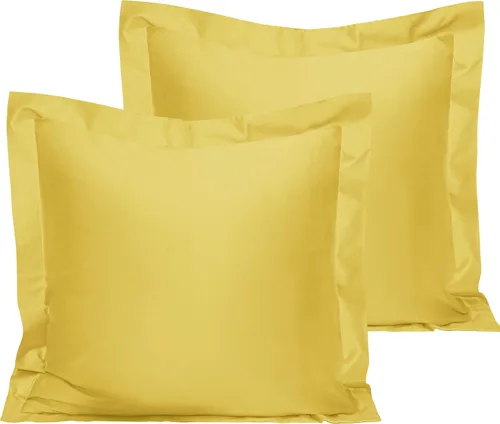 Vista 28 de NTBAY Fundas de almohada estándar de algodón – Fundas de almohada de algodón egipcio de 500 hilos, paquete de 2 fundas de almohada Oxford súper