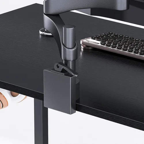 Vista 8 de ODK Escritorio para computadora de 31 pulgadas, mesa de oficina en casa resistente, escritorio de trabajo con una bolsa de almacenamiento y gancho