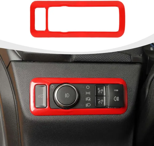 Vista 8 de RAZPOY Cubierta de botón del interruptor de faros para accesorios Ford Bronco 2021-2025 Azul