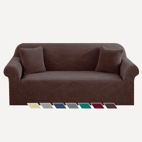 Vista 65 de YEMYHOM Funda para sofá con diseño jacquard de alta elasticidad, funda para silla de sala de estar, a prueba de mascotas, perros y gatos