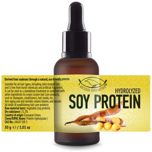 PROTEÍNA DE SOJA HIDROLIZADA - Líquido - para Cosméticos Caseros, Cremas, Lociones, Sueros - Todo tipo de Productos Acondicionadores para el Cuidado