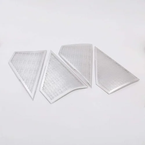 Vista 5 de 4 piezas de aleación de aluminio para la puerta superior del coche, cubierta protectora para Range Rover Velar 2017 2018