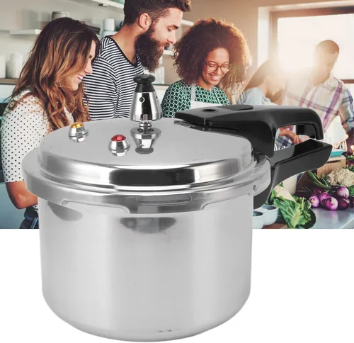 Vista 5 de Olla a presión, 7.1 in inferior 3L Mini cocina de sopa de acero inoxidable para inducción de estufa de gas