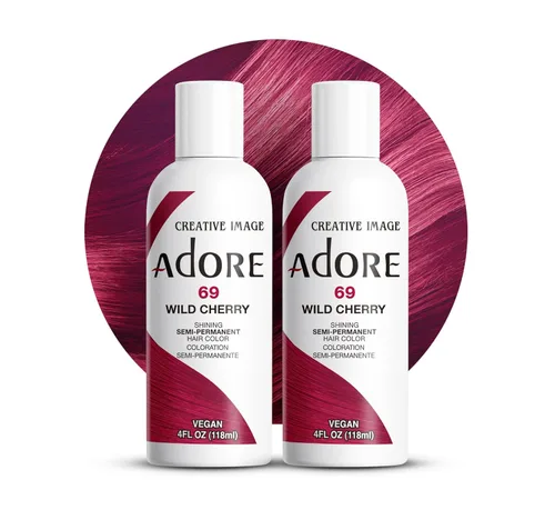 Vista 62 de Adore Tinte semipermanente morado para el cabello, vegano y libre de crueldad, 4 onzas líquidas, 090 Lavender (paquete de 1)