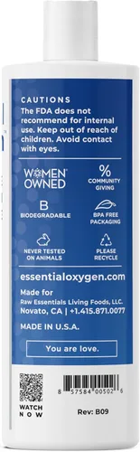 Vista 6 de Peróxido de hidrógeno de Essential Oxygen, 3 % de grado alimenticio, 0724609, 1, 1