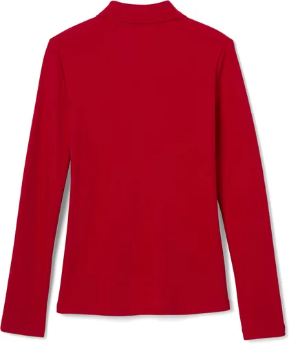 Vista 2 de French Toast - Camisa tipo polo de manga larga para niña con cuello de picot