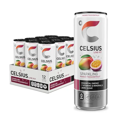 Vista 12 de CELSIUS Essential Energy Drink - Bebida energética esencial de 12 onzas líquidas, Arctic Vibe Sparkling Frozen Berry Edition (paquete de 12)