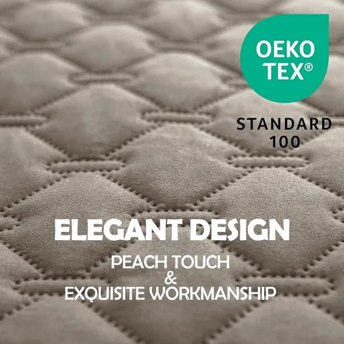 Vista 4 de gogobunny - Manta para perros y gatos 100% impermeable y de doble cara, funda suave para cama de mascotas, reversible, protege muebles, piedra