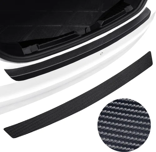 Protector de parachoques trasero para Honda Accord 2013-2017, fácil de instalar, sin burbujas, textura de fibra de carbono flexible, protección de