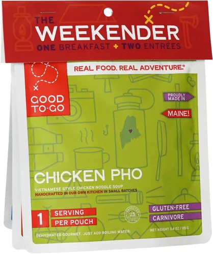 Vista 11 de GOOD TO-GO Weekender paquete de 3 2 entradas + 1 desayuno Comida de camping, comida de mochilero Solo agrega comidas acuáticas, comidas