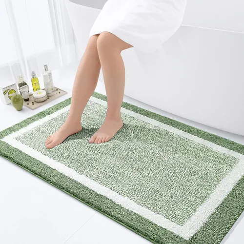 Vista 12 de OLANLY Alfombras de baño 24x16, tapetes de baño extra suaves y absorbentes de microfibra, antideslizantes, lavables a máquina, secan rápido