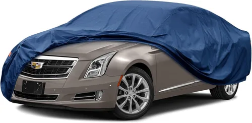 Vista 125 de Kaugung Funda impermeable pesada para automóvil, ajuste personalizado para Ford Mustang GT/Shelby/Cobra/Bullitt (1970-2025), cubierta exterior