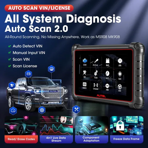 Vista 7 de Escáner Autel MaxiPRO MP900, 2026 más nuevo que MP808BT PRO MP808S MK900 MX900, funciona como MP900BT MS906 PRO MS906 MAX, herramienta de escaneo