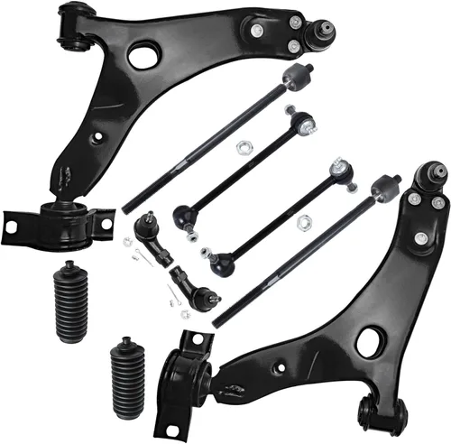 Vista 242 de Detroit Axle - Kit de suspensión delantera de 10 piezas para Chevrolet Trailblazer GMC Envoy 2004-2007 2005 2006 Soportes de brazo de control