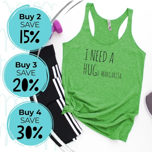 Vista 3 de Women's Graphic Racerback Tank Top, Gift for Her, Shirts with Sayings, Yoga