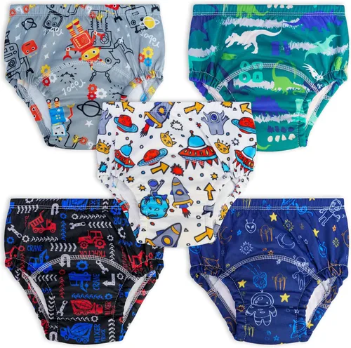 Ropa interior de entrenamiento para bebés, niños, ropa interior de entrenamiento absorbente para ir al baño, pantalones de algodón para orina para