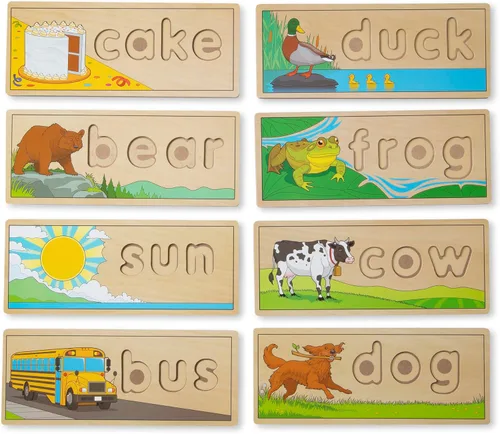 Vista 4 de Melissa & Doug See & Spell - Juguete educativo de madera, Versión estándar
