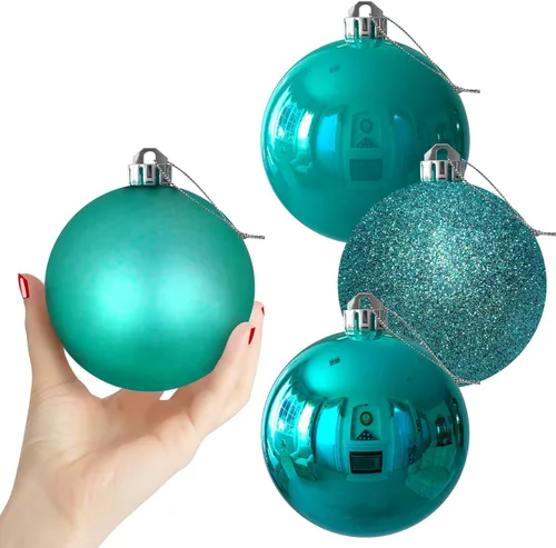 Vista 160 de Bolas pequeñas de Navidad doradas de 1.6 pulgadas, adornos de decoración para árbol de Navidad, bolas colgantes inastillables para decoraciones