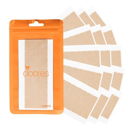 Vista 12 de DOORES Cinta para Extensiones de Cabello, 120 Pestañas de Cinta Duradera de Doble Cara para Extensiones de Cabello, Cintas Invisibles con Fuerte