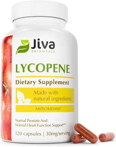 Vista 8 de Jiva Botanicals - Suplementos de licopeno para hombres de 30 mg - Suplementos de salud de próstata para hombres con extracto de tomate - Suplemento