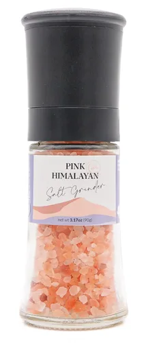 Himalayan Secrets Molinillo de Sal Rosa Gruesa - Sal de Cocina Gourmet Natural, Certificado Kosher, Sin Refinar, Rico en Minerales, Sabor Intenso,