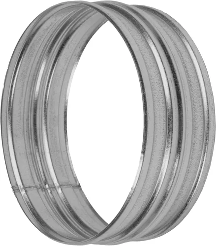 Vista 13 de Acoplamiento de conducto de acero galvanizado - Ajuste hembra de 4 pulgadas - Conector y extensión de conducto de aire acondicionado redondo