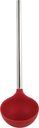 Vista 10 de Tovolo Cucharón de silicona con mango de acero inoxidable para cocinar conservas, servir sopa, ponche de sopa, salsa de guiso, cuchara grande