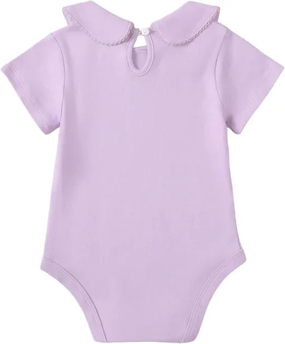 Vista 2 de ROMPERINBOX Mameluco básico de manga corta con cuello de Peter Pan para bebé niña de 0 a 24 meses