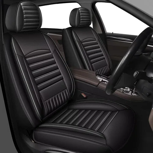 Vista 11 de TTX LIGHTING 2 fundas de asiento delantero para Chevy Bolt EV 2017-2024 2025, fundas de asiento de piel sintética compatibles con bolsa de aire