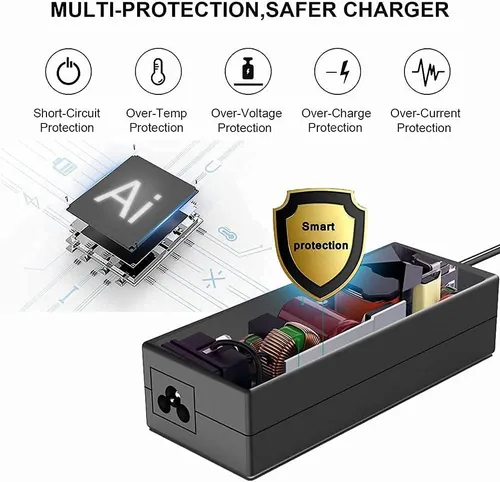 Vista 5 de 45W USB-C Laptop Charger Compatible with HP Chromebook Computer and More USB Type C Fast Charging Power Adapter