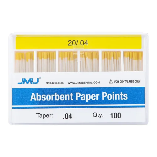 Vista 9 de JMU Puntos de papel absorbente .02 Taper #15, caja a prueba de derrames, 200 unidades/paquete