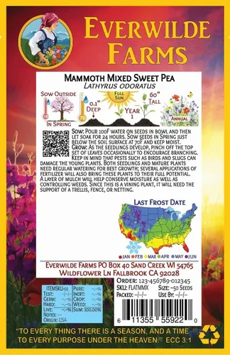 Vista 3 de Everwilde Farms - Semillas de flores silvestres con mezcla de mamut de 1 onza - Gold Vault