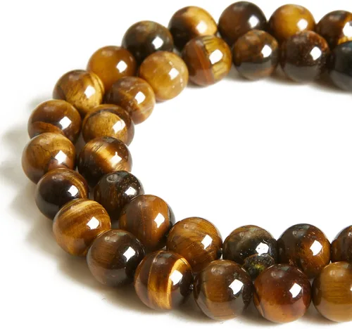Vista 7 de 60 piezas de cuentas de turquesa africana natural de 6 mm, cuentas de piedras preciosas naturales, cuentas sueltas redondas para hacer joyas