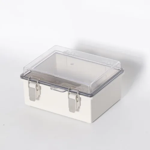 Vista 3 de TIBOX - Caja eléctrica, caja de conexiones eléctricas de plástico eléctrico, cubierta transparente impermeable, caja de distribución de plástico