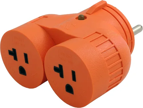 Vista 14 de AC WORKS TT-30P RV/Generator 30Amp Plug to 5-15/20R Adaptador con indicador de alimentación (Compacto)