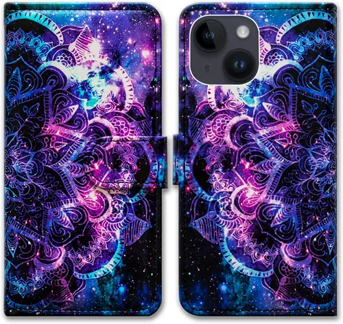 Vista 18 de Bcov Funda para iPhone 15, diseño de pájaro negro y verde con tapa para teléfono, con ranura para tarjetas, soporte para iPhone 15