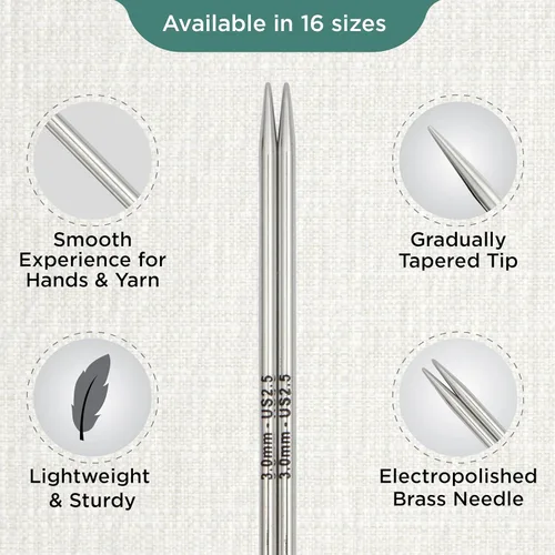 Vista 3 de KnitPro Nova - Agujas circulares intercambiables de 5 pulgadas (5.1 in) Tamaño de EE. UU. 2.5 (0.118 in)