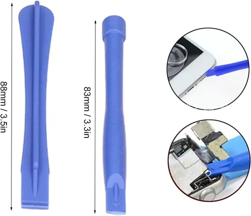 Vista 6 de Herramientas de desmontaje, Hoja triangular No Dañar 19 Pieza Plástico Spudger Superficie para Teléfonos Móviles Portátiles Gafas