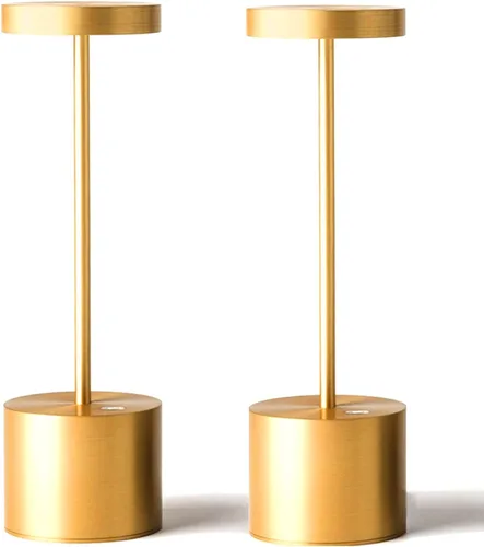 Vista 10 de SAKRINGT Paquete de 2 lámparas de mesa inalámbricas recargables, con batería de 5000 mAh, luz de mesa LED portátil, lámpara de escritorio