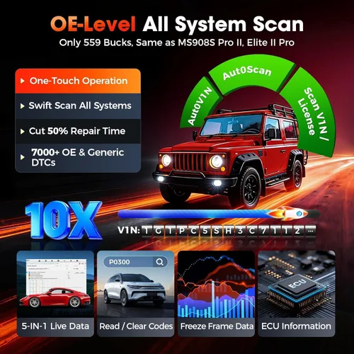 Vista 6 de Autel Escáner bidireccional MaxiCheck MX900: 2026 hasta MaxiCOM MK808S MX808S, funciona como herramienta de diagnóstico MK900-BT MK900BT OBD2