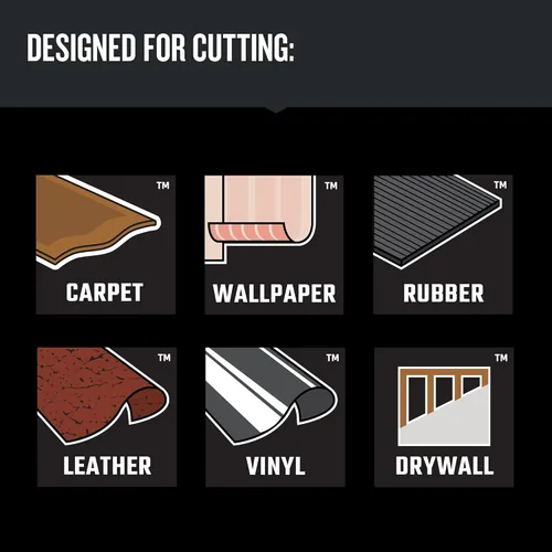 Vista 6 de CRAFTSMAN Cuchillas de cuchillo utilitario, paquete de 100, para paneles de yeso, cuero, goma y más (CMHT11921A)