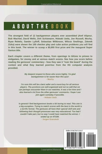 Vista 2 de Backgammon Super Genius Quiz Take on 12 of the best then get an insight into their thinking