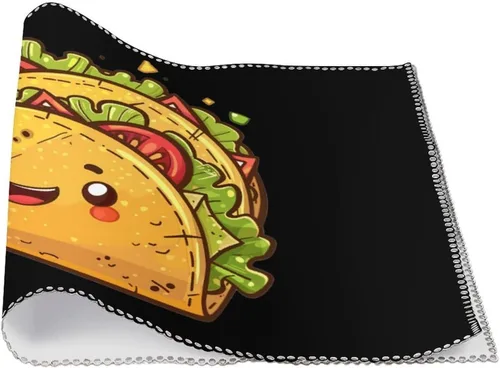 Vista 3 de Tacoes Placemats Set of 6 Resistant Table Mats Washable Place Mats for Dinner Party Table Decoration