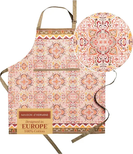Vista 127 de Maison d' Hermine 100% Cotton Apron for women with Pocket Kitchen Chef Apron for Men Cooking Mothers Day Gifts