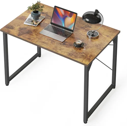 Vista 112 de CubiCubi Escritorio para computadora, escritorio pequeño de oficina en casa de 40 pulgadas, mesa de PC de estilo moderno y simple para el hogar