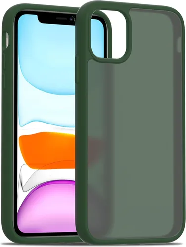 Vista 56 de TENOC Funda para teléfono compatible con iPhone 11, color negro, antihuellas, antigolpes, mate, para 6.1 pulgadas