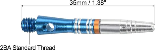 Vista 2 de PATIKIL Eje de dardos de aluminio, tallos de dardos de rosca media, accesorios para punta de acero