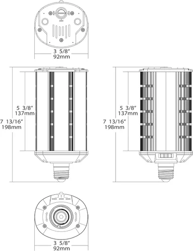 Vista 13 de Satco 40 W/LED/WP/CCT/E26/100-277 V