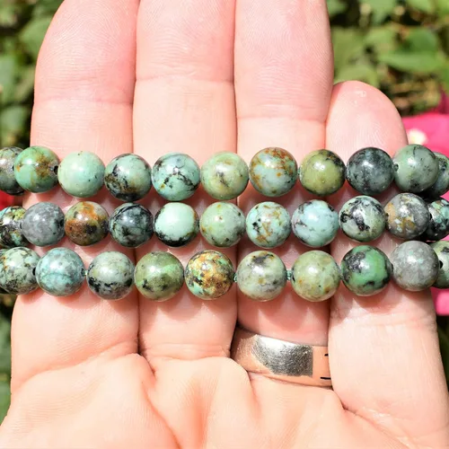 Vista 4 de Zenergy Gems Charged Premium Natural Gemstone Crystal 8mm Bead Bracelet + Moroccan Selenite Charging Crystal [Included]